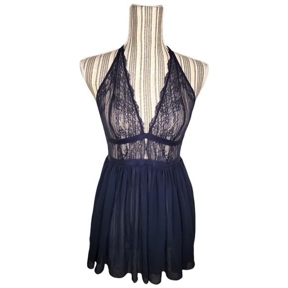 Victoria's Secret Babydoll Halter Lace Lingerie - Picture 1 of 6
